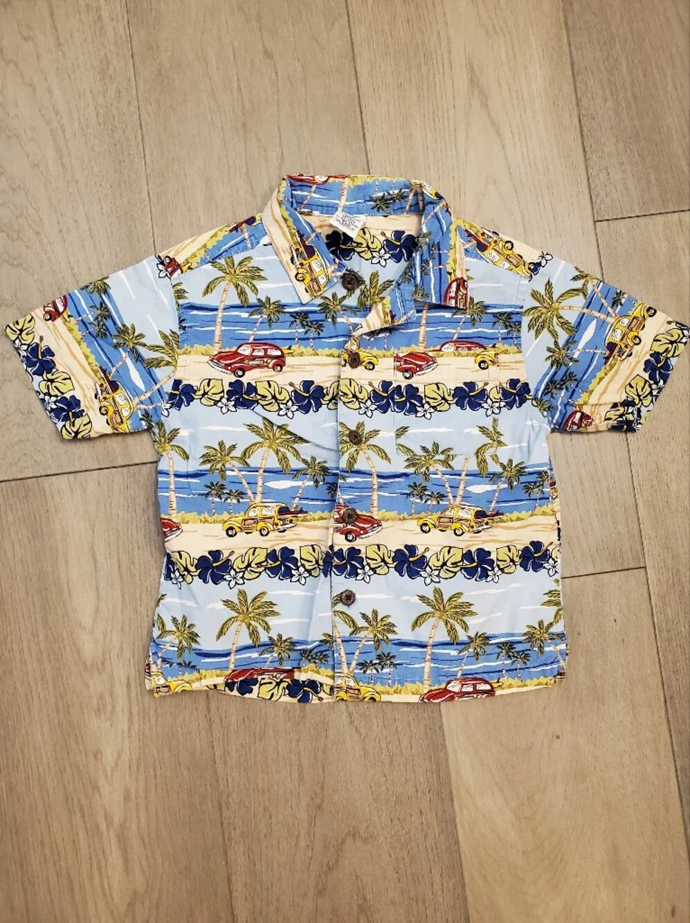 Gymboree Button Down Hawaiian Style Shirt 3T
